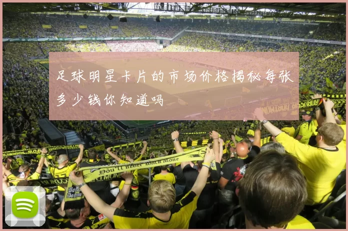 足球明星卡片的市场价格揭秘每张多少钱你知道吗